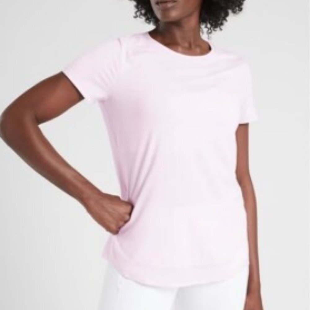 Athleta Cadence Tee in Light Pink - Picture 1 of 11